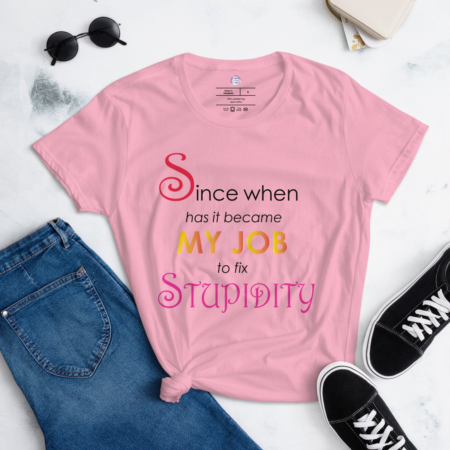 Since When... T-shirt White/Pink